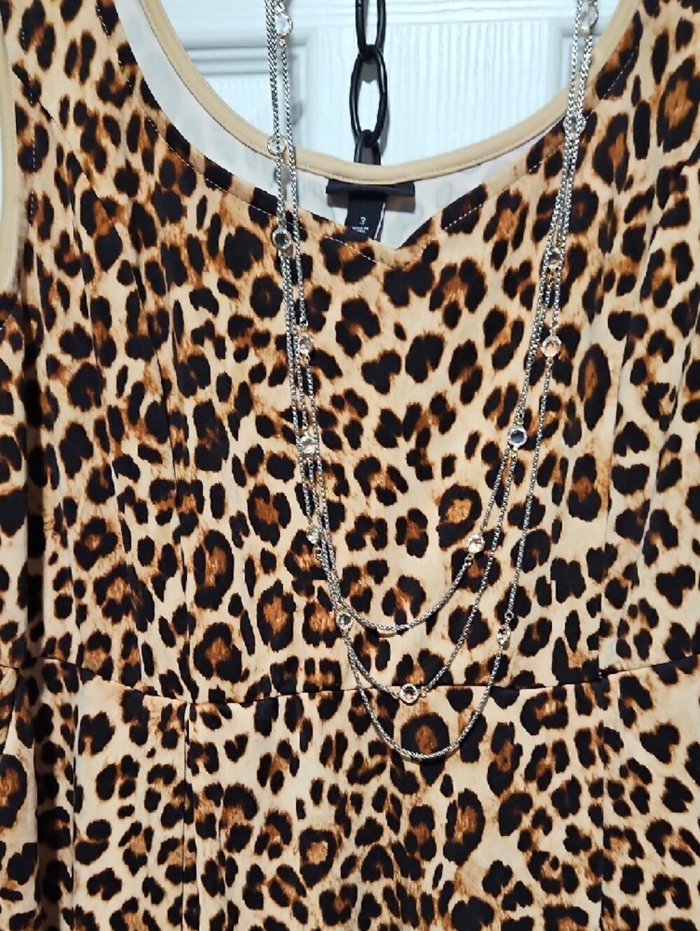 torrid Leopard Print Midi Dress in Tan, Brown and Black - Picture 3 of 5